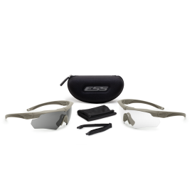 ESS CROSSBOW TERRAIN TAN 2X RETAIL W/ CLEAR AND W/ SMOKE GRAY