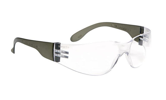BOLLE BL100 INDUSTRIAL SPECTACLES TRANSLUCENT BLACK PC FRAME CLEAR AS PC LENS - BOX OF 35