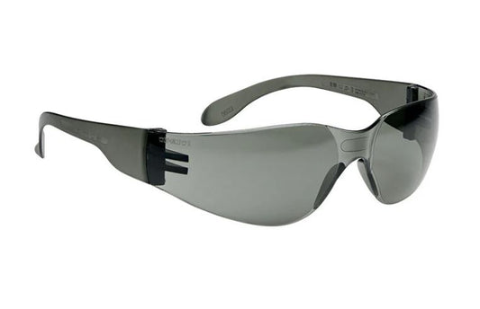 BOLLE BL100 INDUSTRIAL SPECTACLES TRANSLUCENT BLACK PC FRAME SMOKE AS PC LENS - BOX OF 35