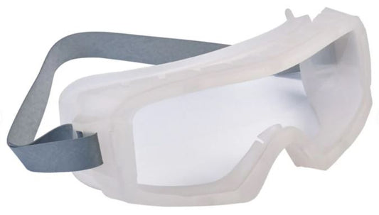 BOLLE COVERALL SAFETY GOGGLE PC CLEAR PLATINUM LENS INDIRECT TOP VENTED TPR FRAME - PACK OF 5
