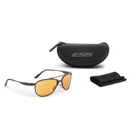 ESS inVINCEible AVIATOR BLACK SUBDUED W/ HI-DEF ORANGE RUST