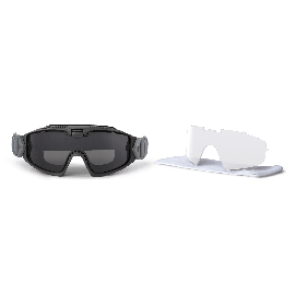 ESS INFLUX AIRBOSS RETAIL BLACK W/ CLEAR AND SMOKE GRAY
