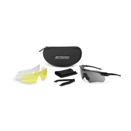 ESS CROSSBOW SUPPRESSOR 3 LENS KIT BLACK W/ CLEAR, SMOKE GRAY AND HI-DEF YELLOW
