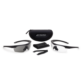 ESS CROSSHAIR 2X RETAIL BLACK W/ CLEAR AND W/ SMOKE GRAY