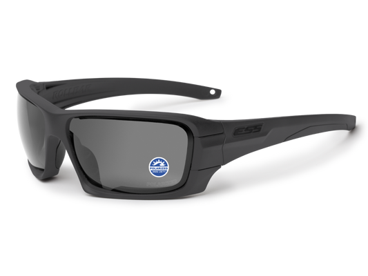 ESS ROLLBAR HERITAGE MATTE BLACK W/ POLARIZED MIRRORED GRAY