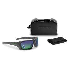 ESS ROLLBAR CARBON GRAY W/ POLARIZED MIRRORED GREEN