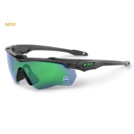 ESS CROSSBLADE NARO CARBON GRAY W/ POLARIZED MIRRORED GREEN