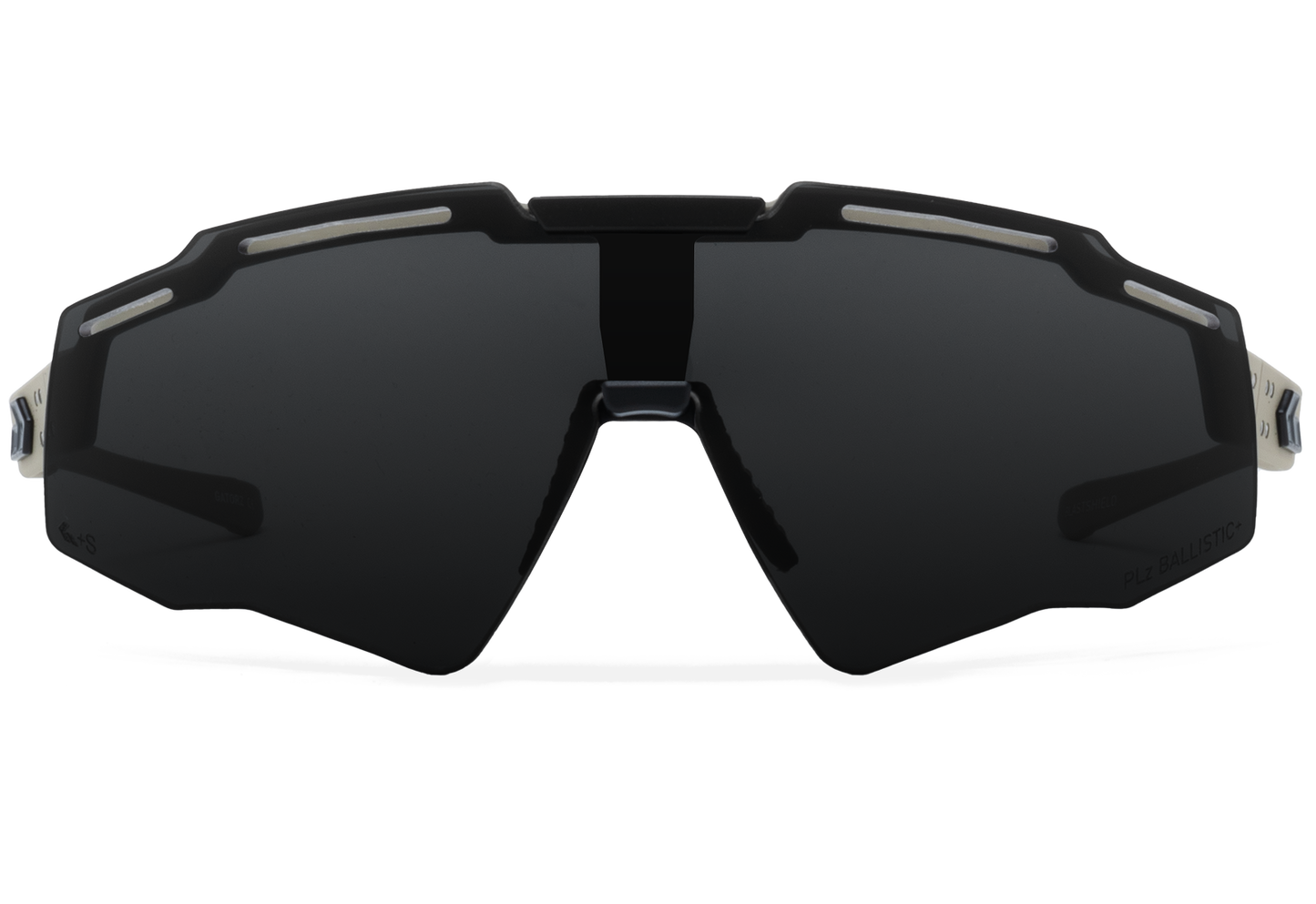 GATORZ BlastshieldB2 MILSPEC Smoke Polarized Desert BlackLogo-2