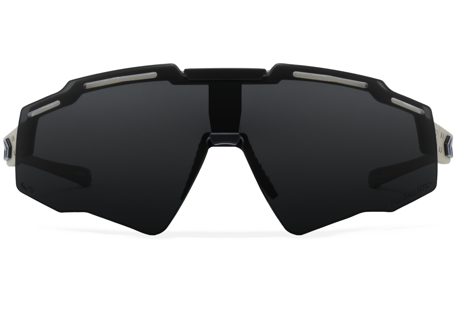 GATORZ BlastshieldB2 MILSPEC Smoke Polarized Desert BlackLogo-2