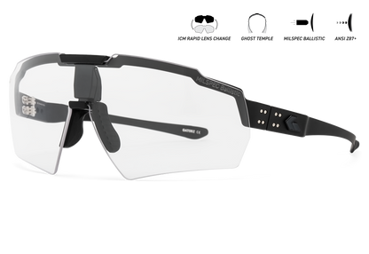 GATORZ Blastshield MILSPEC Clear BlackCerakote BlackLogo-1