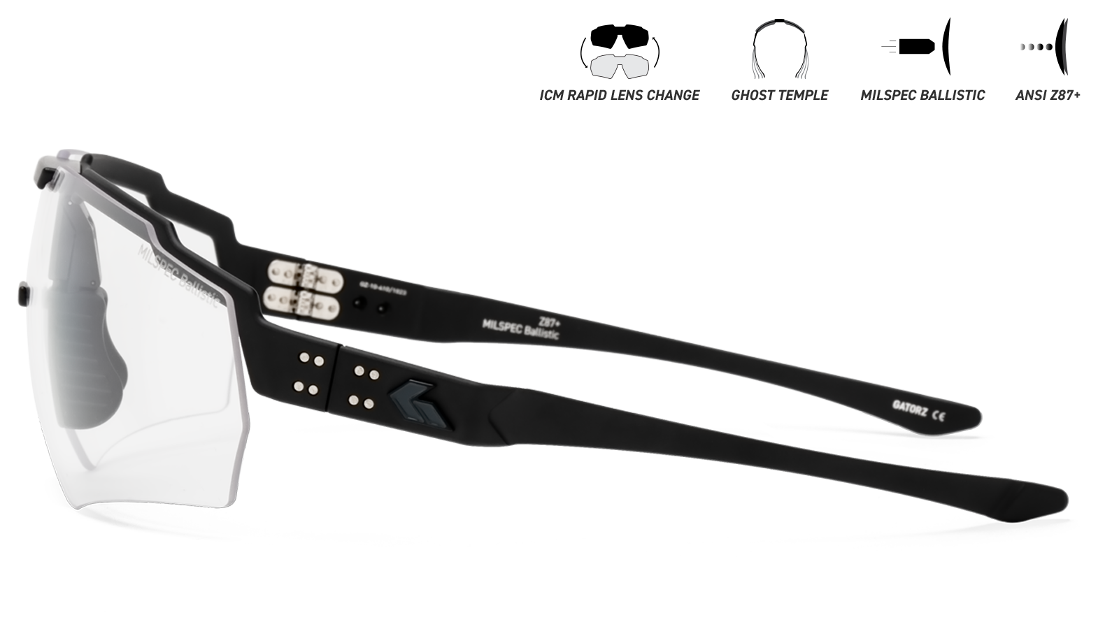 GATORZ Blastshield MILSPEC InfernoPhotochromic BlackCerakote BlackLogo-3
