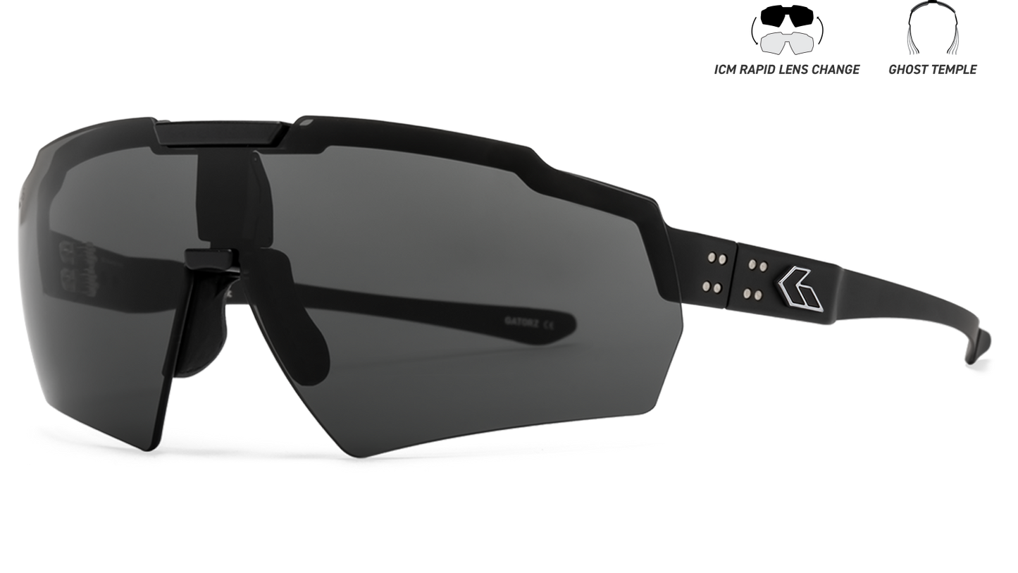 GATORZ Blastshield MILSPEC Smoke BlackCerakote SilverLogo-1