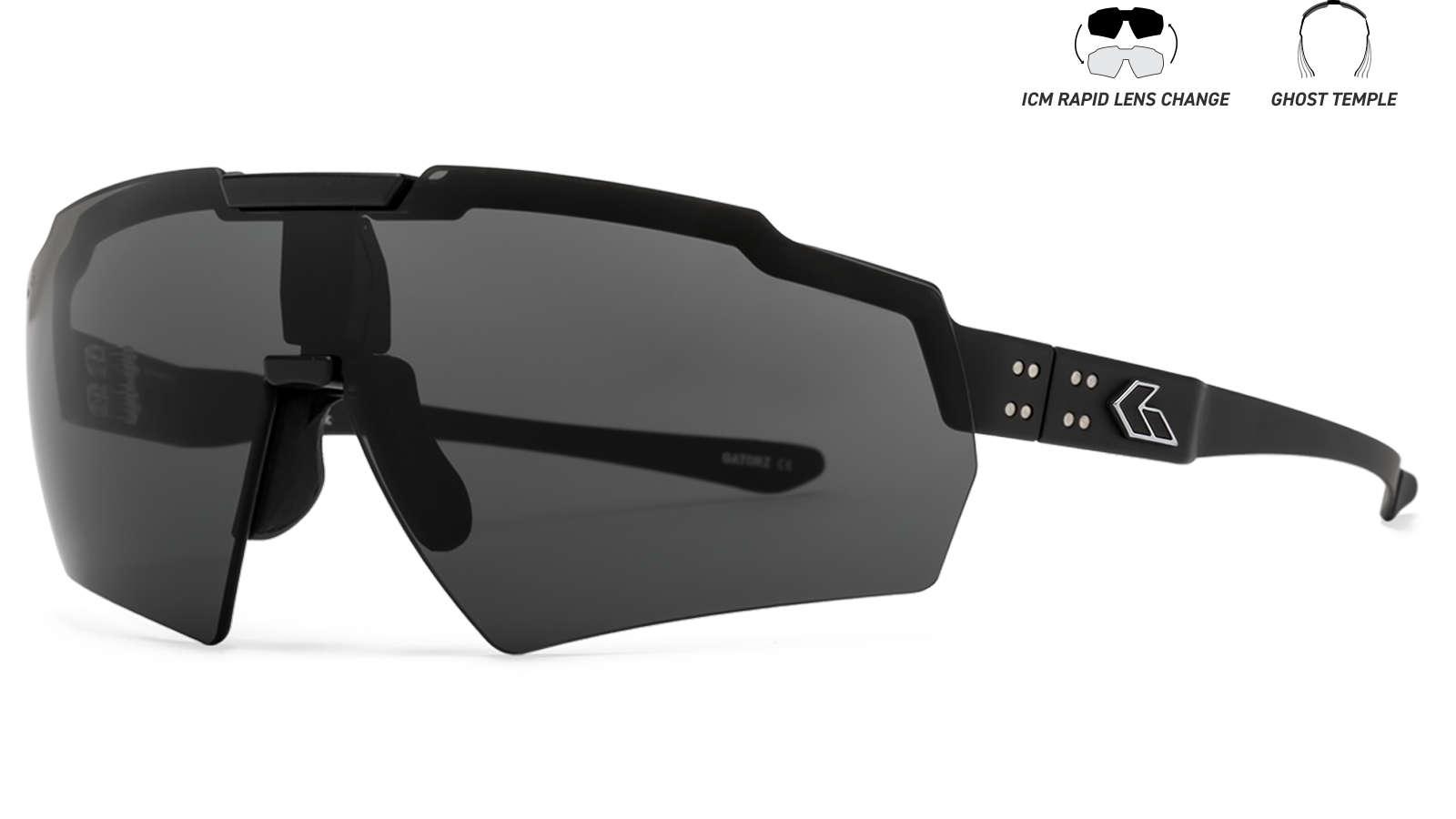 GATORZ Blastshield MILSPEC Smoke BlackCerakote SilverLogo-1