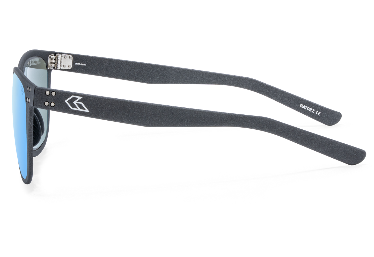 gatorz wraith optimized polarized opz bluemirror graphite engraved logo 3