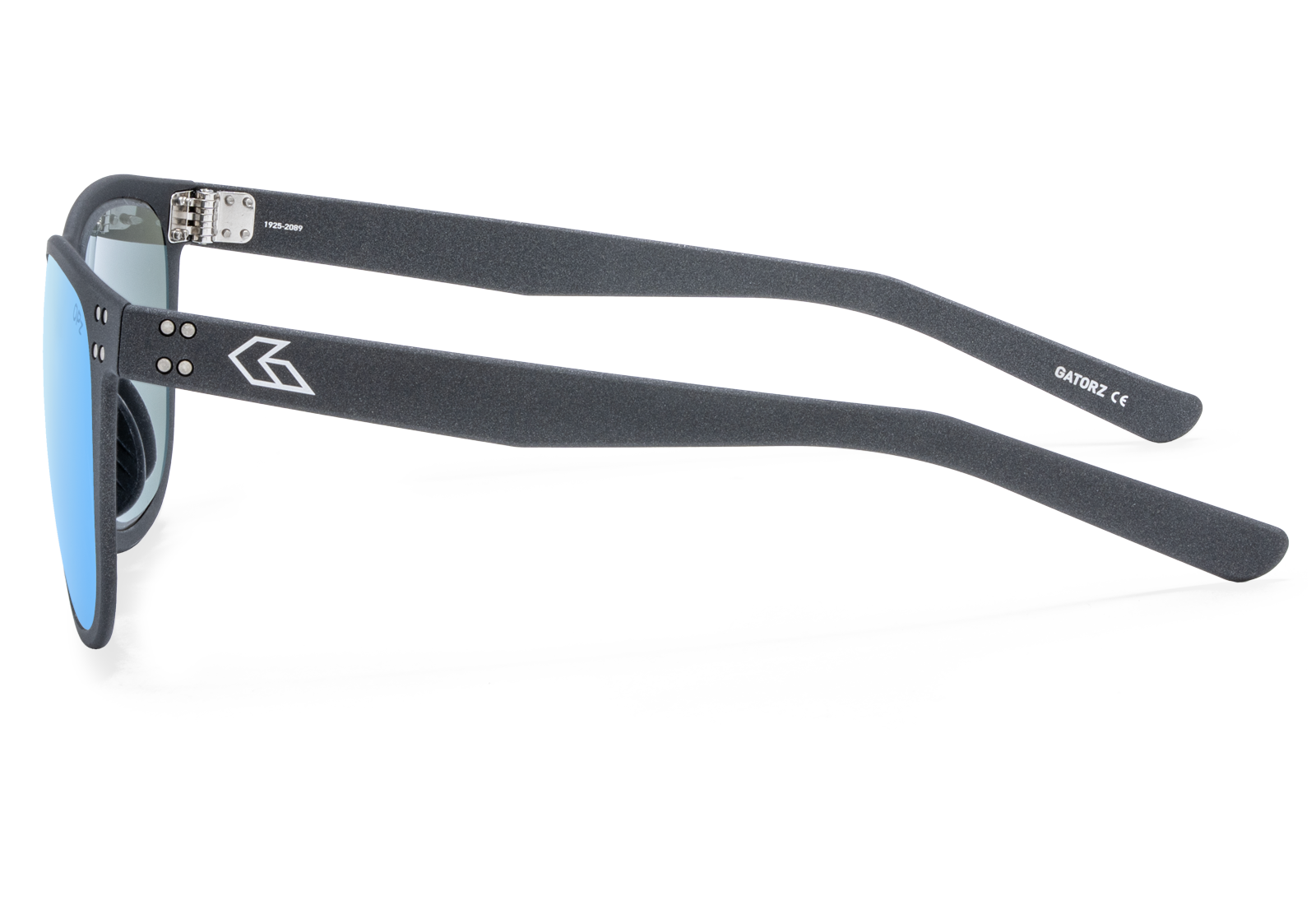gatorz wraith optimized polarized opz bluemirror graphite engraved logo 3