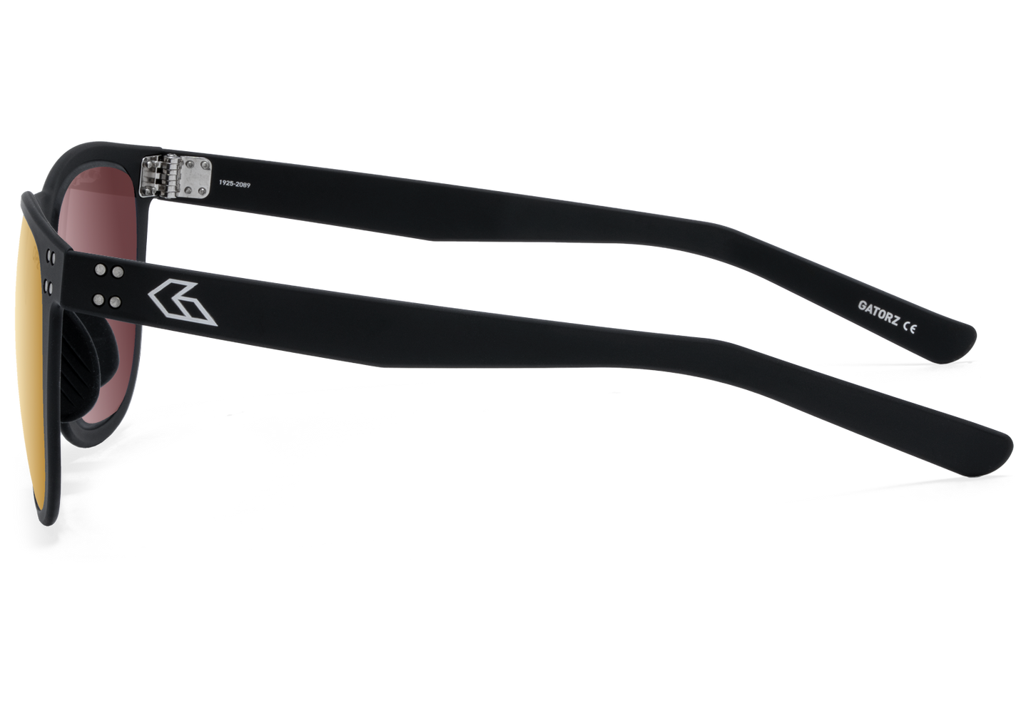 gatorz wraith optimized polarized opz goldmirror black engraved logo 3