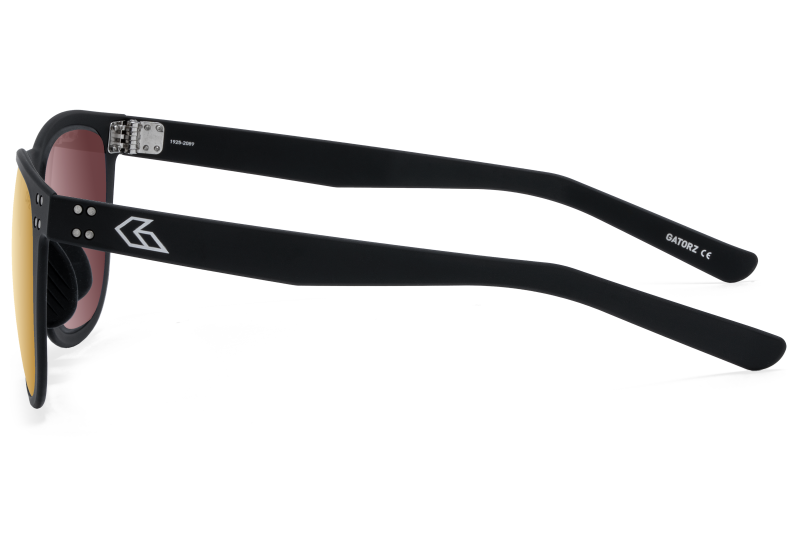 gatorz wraith optimized polarized opz goldmirror black engraved logo 3