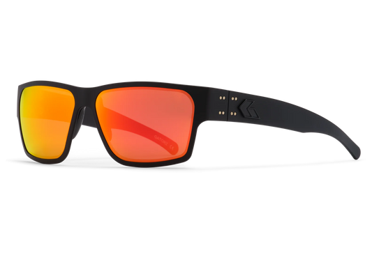 DELTA - BLACK / BLACK LOGO - ROSE OPZ POLARIZED W/ SUNBURST MIROR