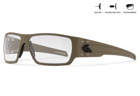 MILSPEC BALLISTIC Z87.1 SPECTER - CERAKOTE TAN - PHOTOCHROMIC / ANTI-FOG