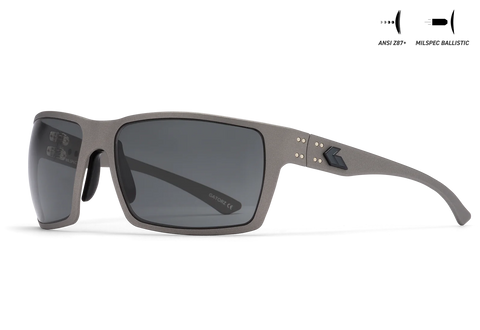 MILSPEC BALLISTIC Z87.1 MARAUDER - CERAKOTE GUNMETAL - SMOKE / ANTI-FOG