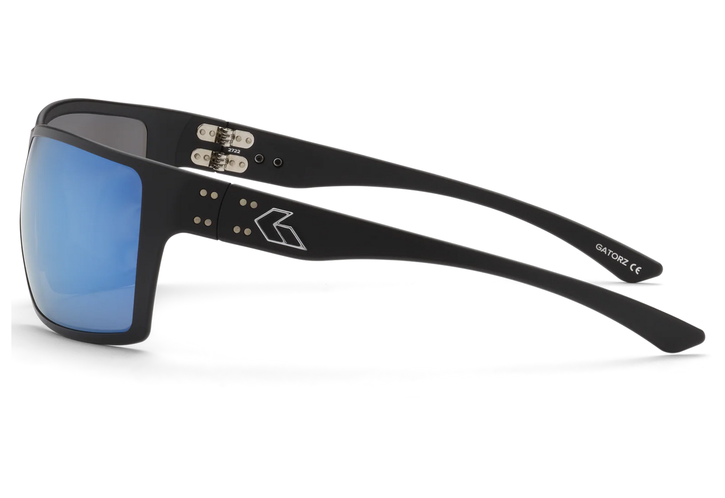 MARAUDER - BLACK / SILVER LOGO - OPZ SMOKE POLARIZED BLUE MIRROR