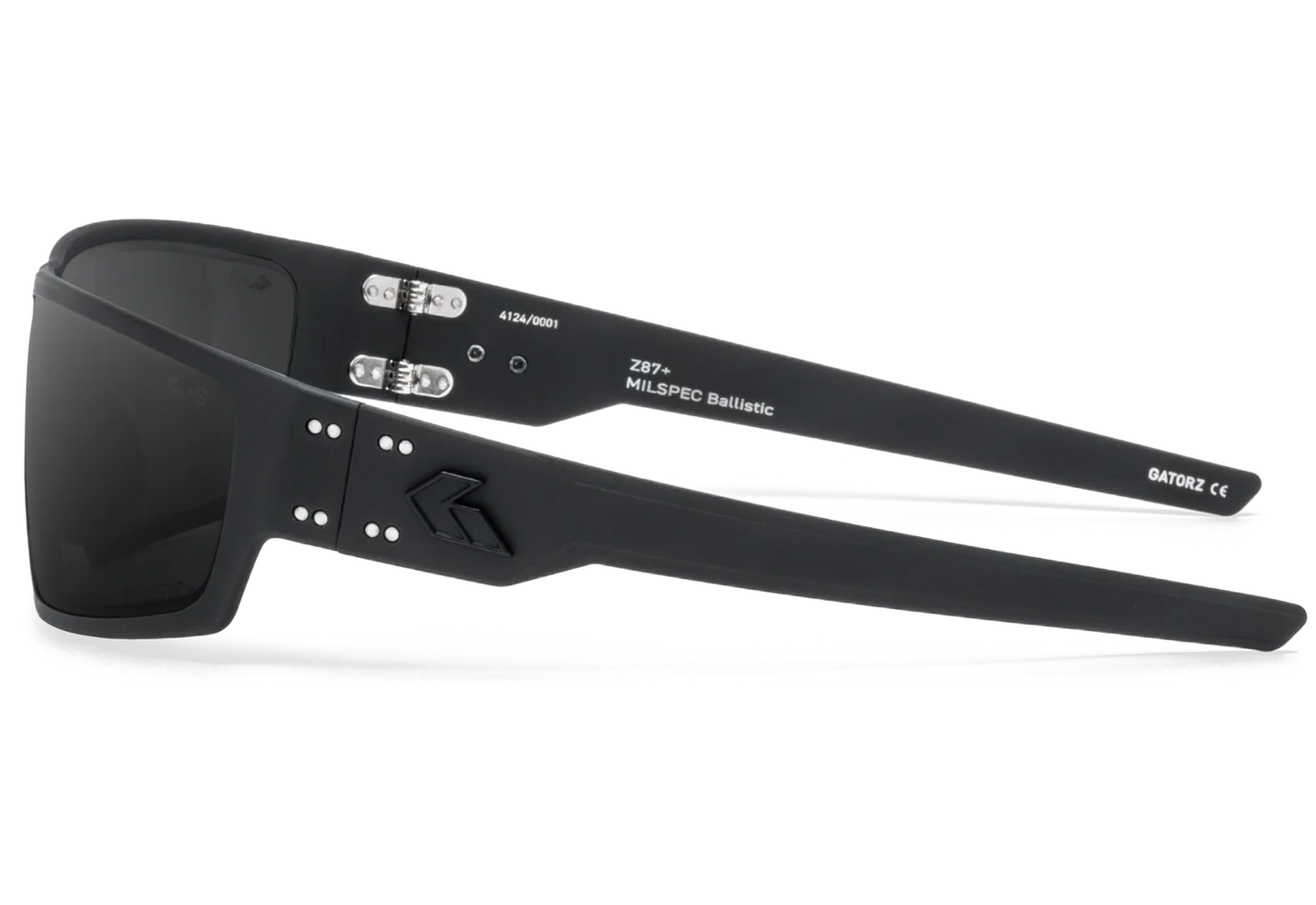 MILSPEC BALLISTIC ANSI Z87.1 WARHAWK - BLACK / BLACK LOGO - SMOKE / ANTI-FOG