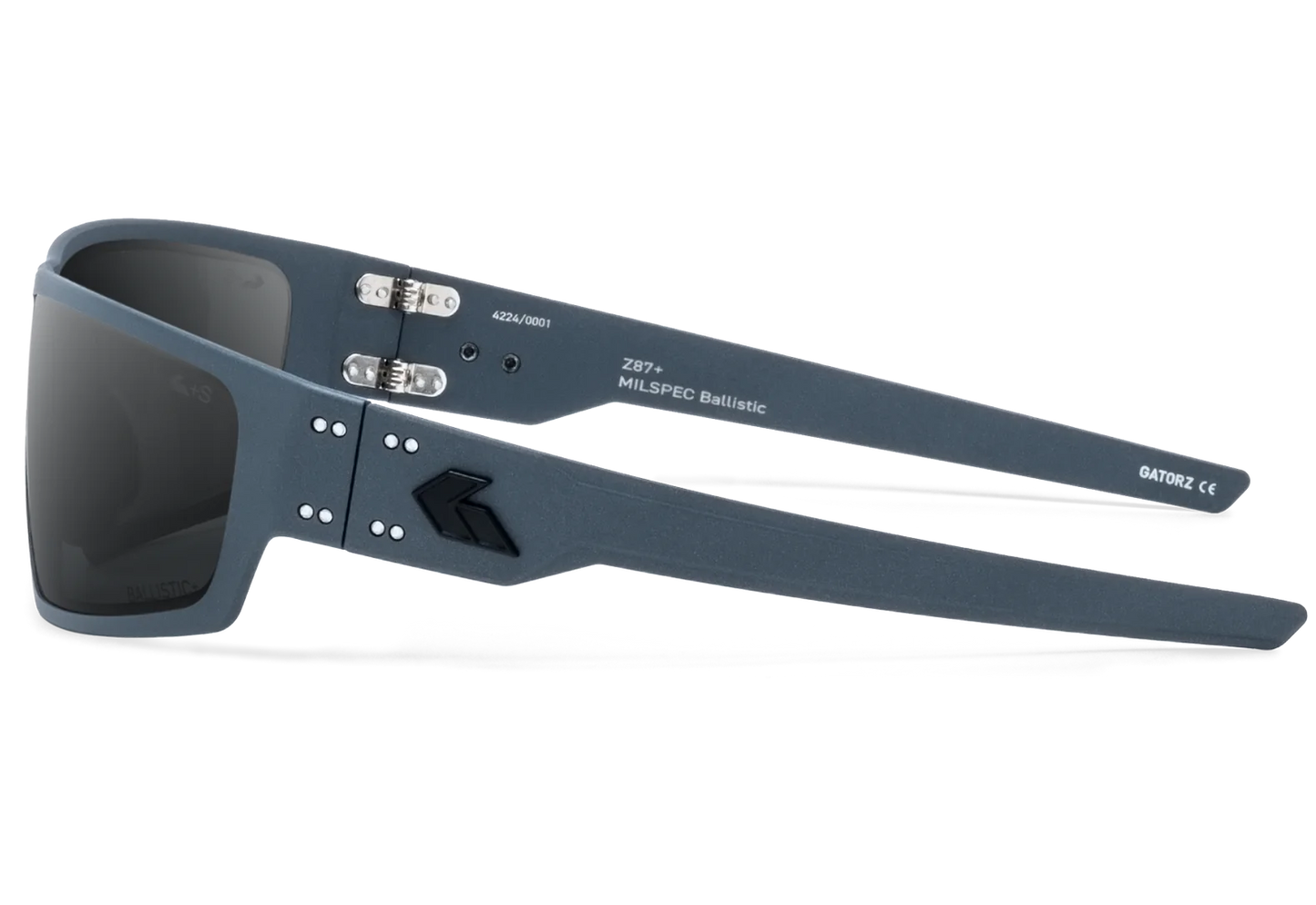 MILSPEC BALLISTIC ANSI Z87.1 WARHAWK - SLATE / BLACK LOGO - SMOKE / ANTI-FOG