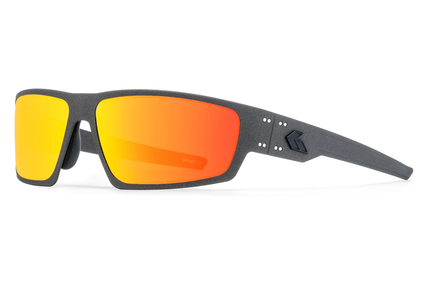 WARHAWK - GRAPHITE / MATTE BLACK LOGO - OPZ SUNBURST MIRROR LENS