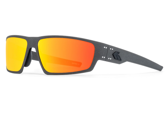 WARHAWK - GRAPHITE / MATTE BLACK LOGO - OPZ SUNBURST MIRROR LENS