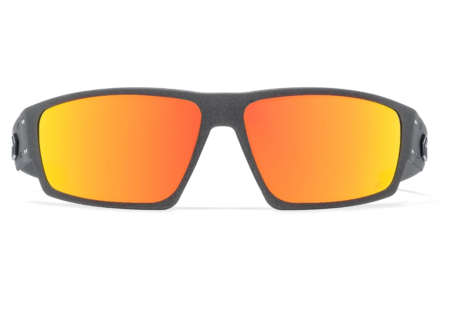 WARHAWK - GRAPHITE / MATTE BLACK LOGO - OPZ SUNBURST MIRROR LENS