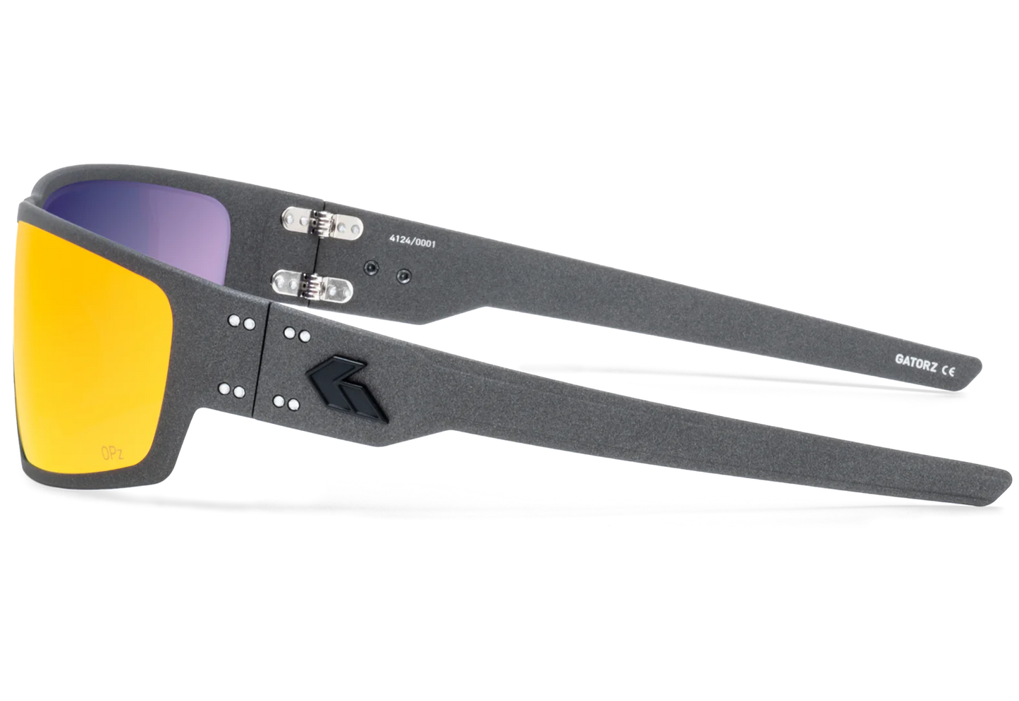 WARHAWK - GRAPHITE / MATTE BLACK LOGO - OPZ SUNBURST MIRROR LENS