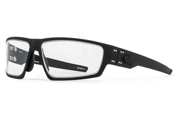 GATORZ MILSPEC BALLISTIC ANSI Z87.1+ WARHAWK - BLACK / BLACK LOGO - CLEAR / ANTI-FOG