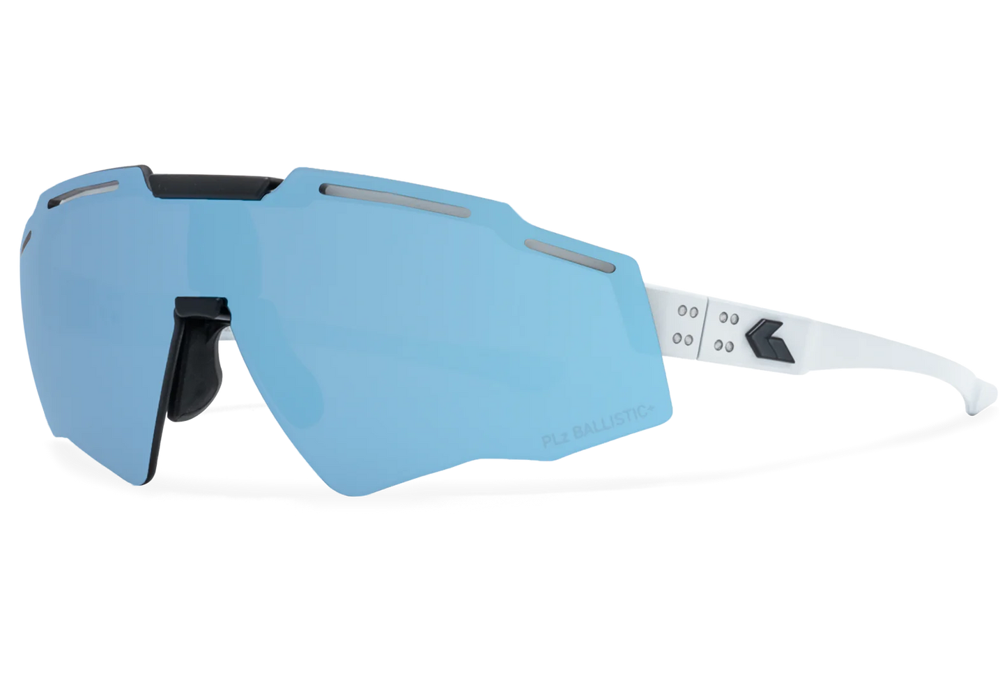 MILSPEC BLASTSHIELD B2 - FROST / ANSI Z87+ SMOKE BLUE MIRROR POLARIZED