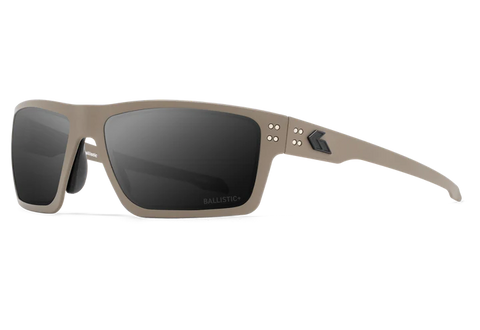 GATORZ SENTIX TAN / MILSPEC BALLISTIC SMOKE LENS / ANTI-FOG COATING