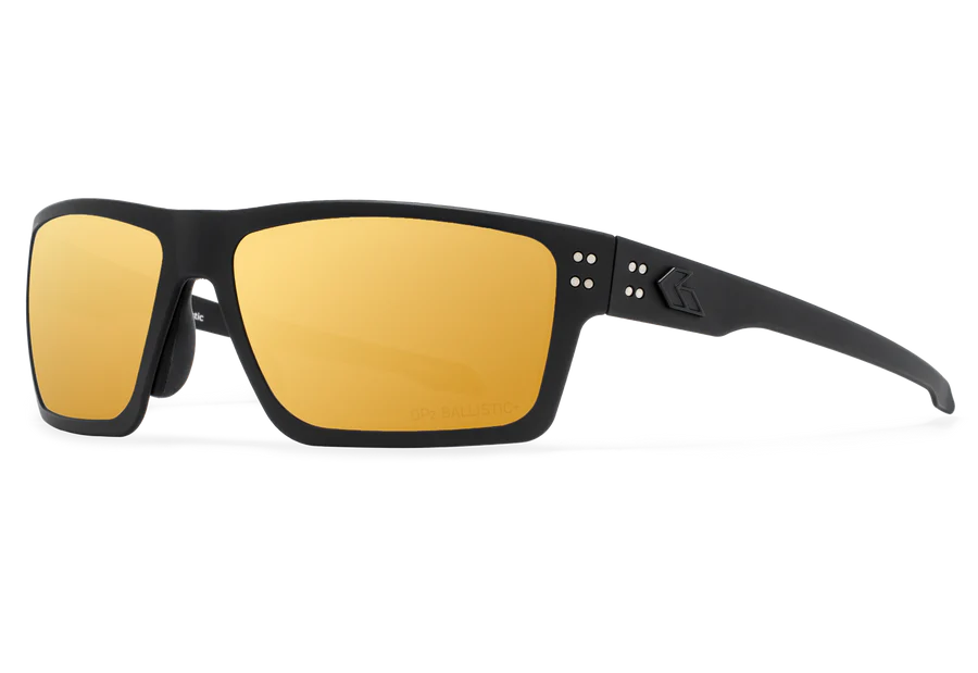 GATORZ SENTIX BLACK / MILSPEC BALLISTIC DIGITALLY OPZ ROSE, GOLD MIRROR LENS