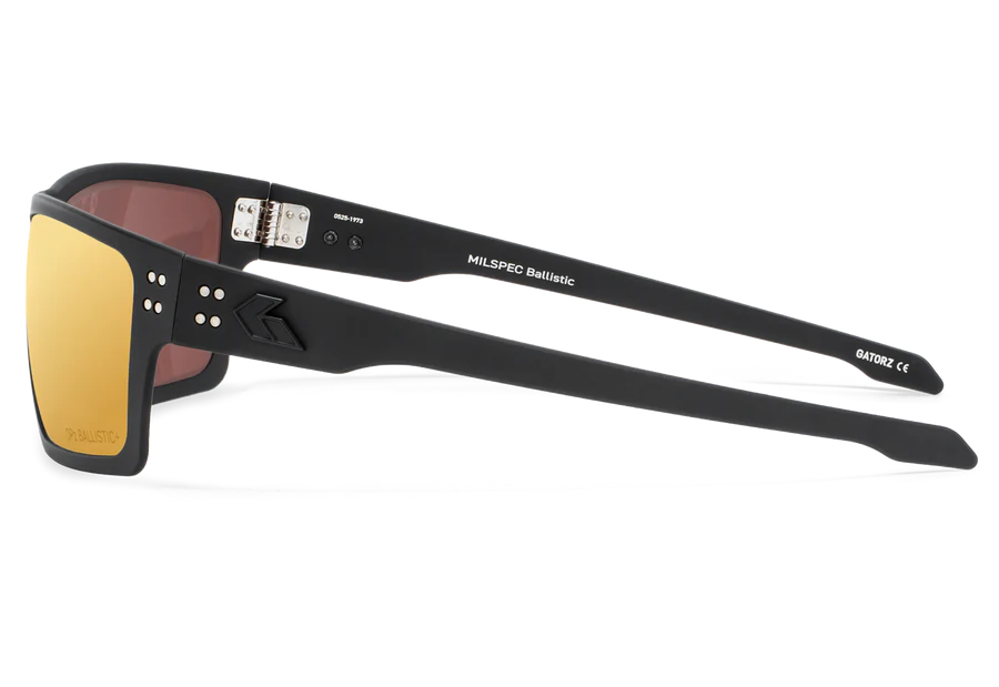 GATORZ SENTIX BLACK / MILSPEC BALLISTIC DIGITALLY OPZ ROSE, GOLD MIRROR LENS