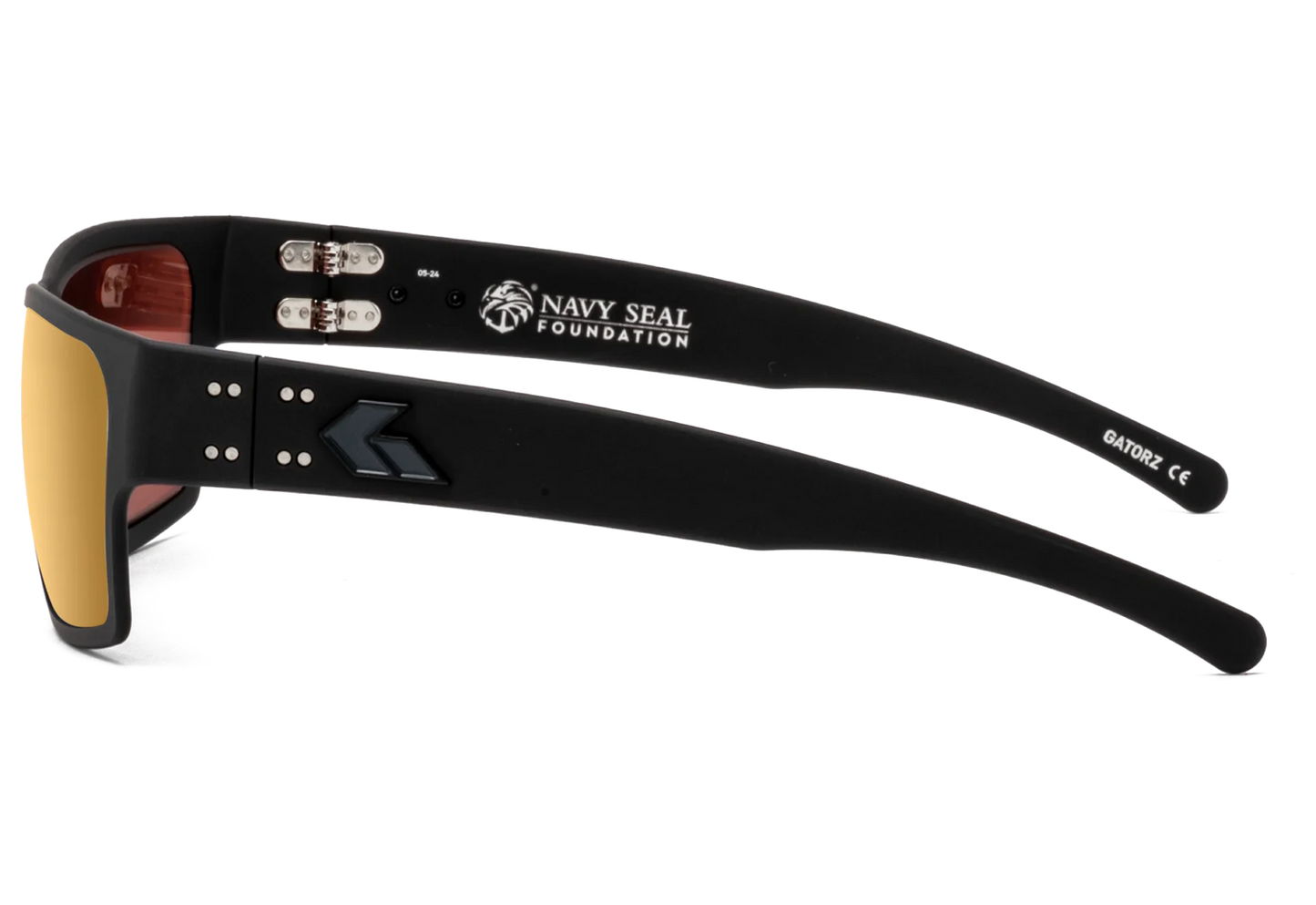 DELTA NAVY SEAL FOUNDATION - BLACK / BLACK LOGO - ROSE POLARIZED / GOLD MIROR