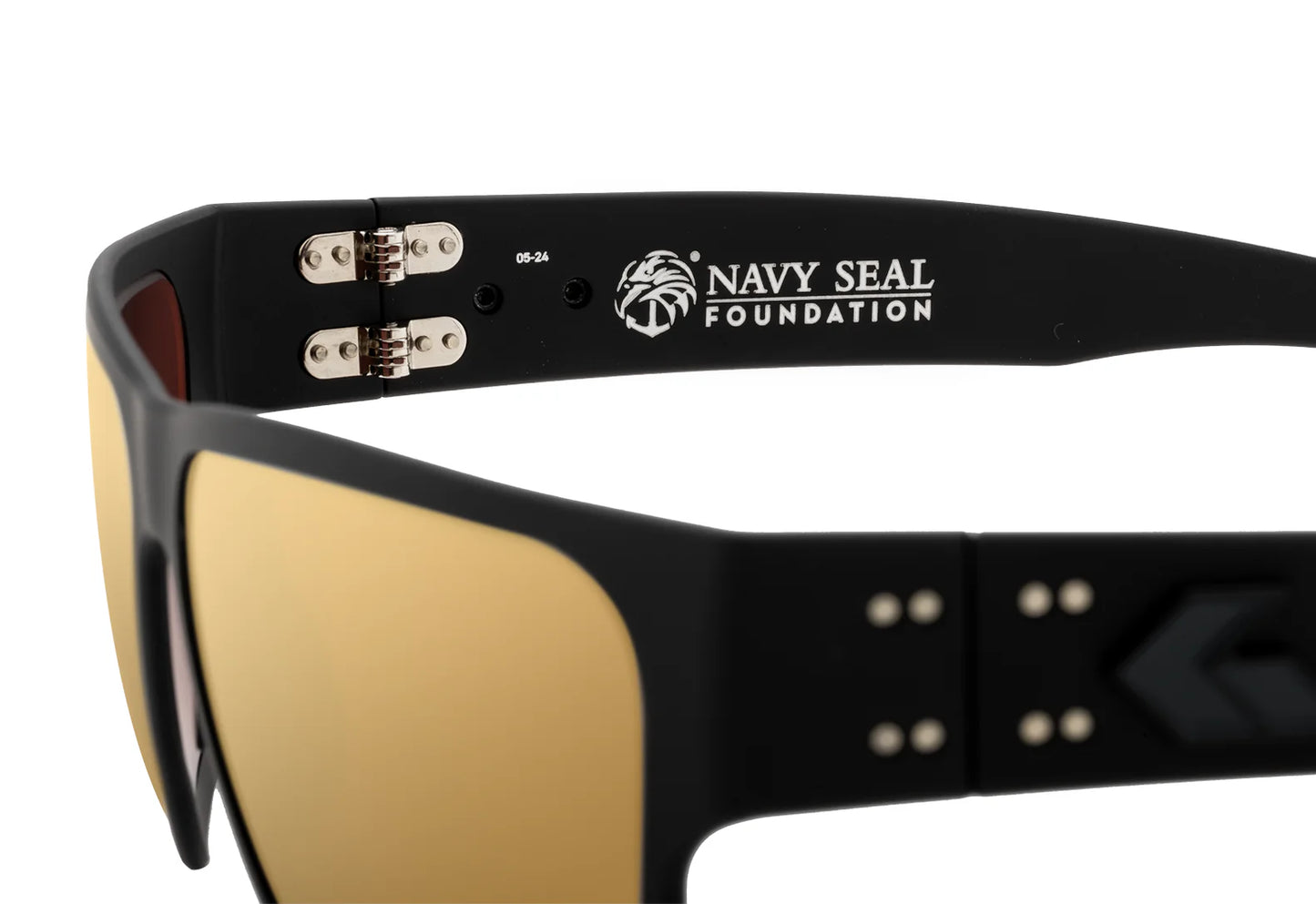 DELTA NAVY SEAL FOUNDATION - BLACK / BLACK LOGO - ROSE POLARIZED / GOLD MIROR