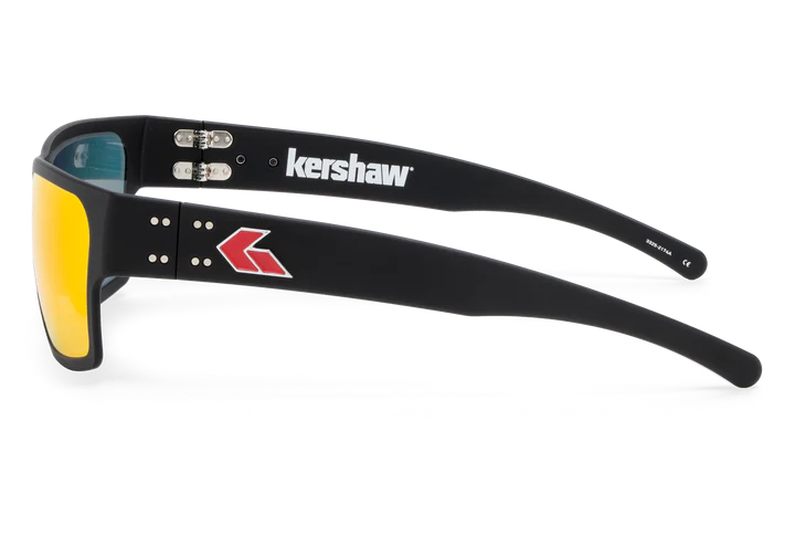 KERSHAW DELTA - BLACK - RED LOGO - ROSE, SUNBURST MIRROR & KERSHAW KNIFE
