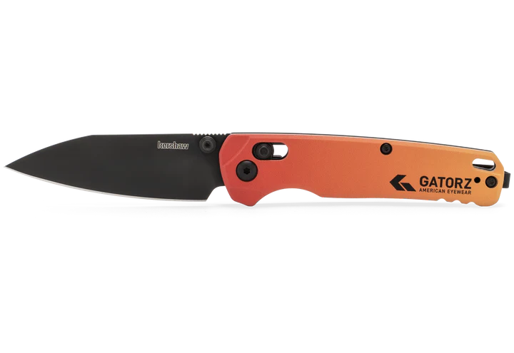 KERSHAW DELTA - BLACK - RED LOGO - ROSE, SUNBURST MIRROR & KERSHAW KNIFE