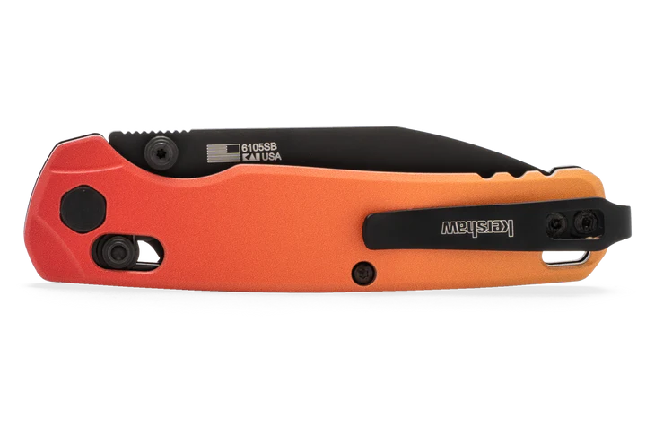 KERSHAW DELTA - BLACK - RED LOGO - ROSE, SUNBURST MIRROR & KERSHAW KNIFE