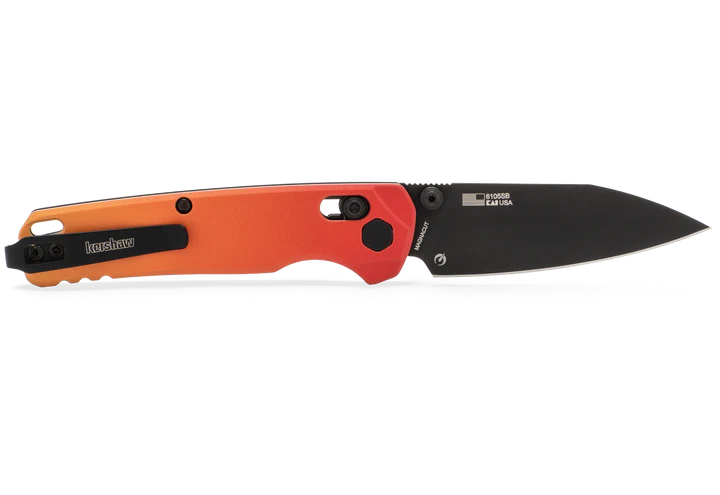 KERSHAW DELTA - BLACK - RED LOGO - ROSE, SUNBURST MIRROR & KERSHAW KNIFE