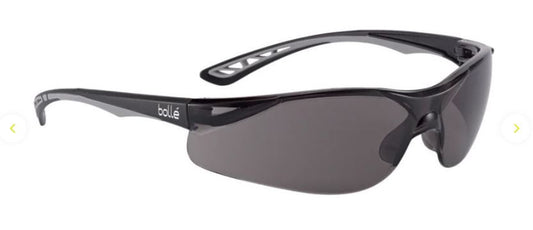 BOLLE ILUKA SAFETY SPECTACLES PC SMOKE ASAF PC TPR RIMLESS - PACK OF 10