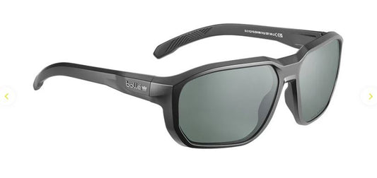 BOLLE KNOX SUNGLASSES BLACK BIO-BASED PA FRAME SMOKE POLARIZED PC LENS AS/AF COATING