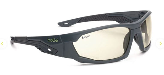 BOLLE MERCURO SAFETY SPECTACLES PC COPPER BROWN PLATINUM PC TPR FULL FRAME - PACK OF 10
