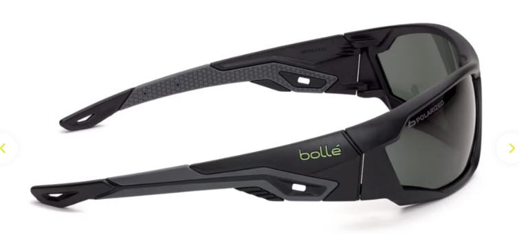 BOLLE MERCURO SAFETY SPECTACLES PC POLARIZED SMOKE AS PC TPR FULL FRAME - PACK OF 10