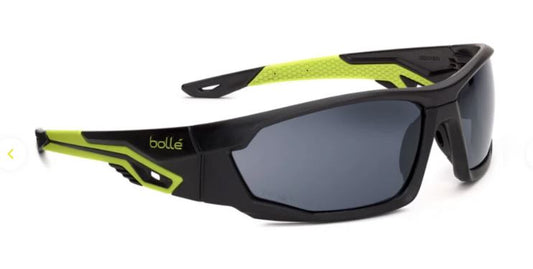 BOLLE MERCURO SAFETY SPECTACLES PC SMOKE PLATINUM PC TPR FULL FRAME - PACK OF 10