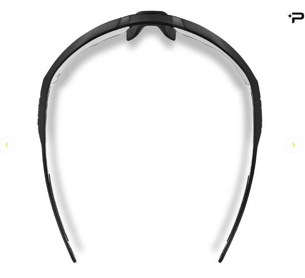 BOLLE MY6 BSSI - EYESHIELDS - CLEAR PC LENS - PLATINUM ASAF - BLACK PC/NYLON FRAME