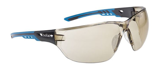 BOLLE NESS+ SMALL SPECTACLES BLACK/BLUE PC/TPR FRAME PC COPPER LENS PLATINUM - PACK OF 10