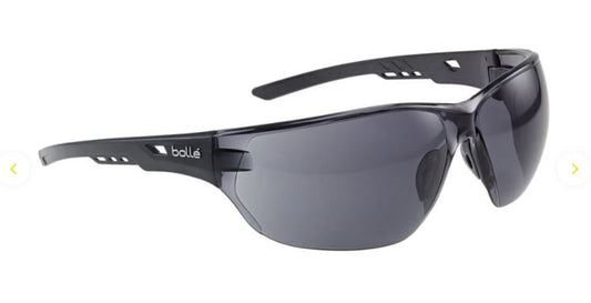BOLLE NESS SAFETY SPECTACLES PC SMOKE ASAF PC RIMLESS - PACK OF 10